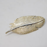 Sterling Silver Feather Form Brooch Pin Vintage 2005 London 'SMB'