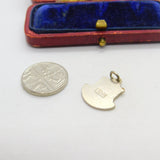 Sterling Silver and Enamel Sherwood Forest Shield Charm Pendant Vintage c1970
