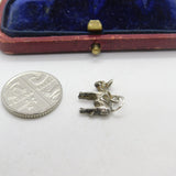 Sterling Silver Little Donkey Charm Pendant Vintage c1970