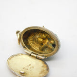 Egyptian Revival Enamel Moses in Basket Souvenir Charm Antique c1930s