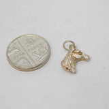 Sterling Silver Horse Head Charm Pendant Vintage c1970