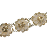 20th Century Sterling Silver Spider in the Web Panel Bracelet Antique c1930s