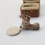 Sterling Silver Old Mother Hubbard in the Shoe Charm Pendant Vintage c1970