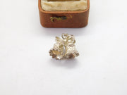 Sterling Silver Wedding Bells Charm Pendant Vintage c1970