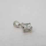 Sterling Silver Paste Set Drop Charm Pendant Vintage c1970s