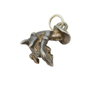 Sterling Silver Food Seller Charm Pendant Vintage c1970s