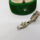 Sterling Silver Opening Church Charm Pendant Vintage c1970