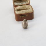 Sterling Silver XXX Whisky Barrel Charm Pendant Vintage c1970