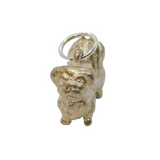 Sterling Silver Small Dog Charm Pendant Vintage c1970