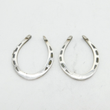 Pair of Sterling Silver Lucky Horseshoe Napkin Rings Vintage 1962 Sheffield