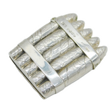 Victorian Sterling Silver Novelty Cigar Form Vesta Case Antique 1887 Birmingham