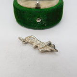 Sterling Silver Highland Dancer Charm Pendant Vintage c1970