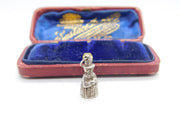 Sterling Silver Welsh Lady Charm Pendant Vintage c1970