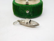 Sterling Silver Opening Speed Boat Charm Pendant Vintage c1970