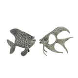 Cast .800 Grade Silver Artistic Fish Figurine Ornaments Vintage c1970s