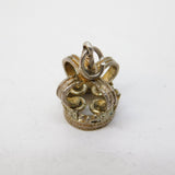 Sterling Silver Royal Crown Charm Pendant Vintage c1970