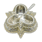 Victorian Sterling Silver Star Form Salt Cellar Antique 1870 Sheffield