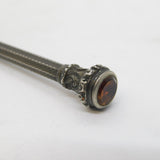 Victorian Sterling Silver Citrine Set Propelling Pencil Antique c1880s