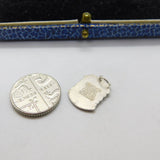 Sterling Silver and Coloured Enamel Travel Shield 'Upwey' Charm Vintage c1970