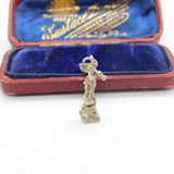 Sterling Silver Little Trumpet Boy Charm Pendant Vintage c1970