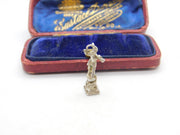 Sterling Silver Little Trumpet Boy Charm Pendant Vintage c1970