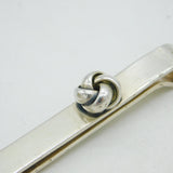 Swend Christian Fogh Danish Sterling Silver Knot Form Tie Clip Antique