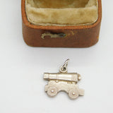 Sterling Silver Canon Charm Pendant Vintage c1970
