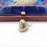 Sterling Silver Police Helmet Charm Pendant Vintage c1970