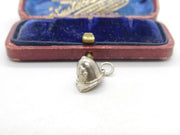 Sterling Silver Police Helmet Charm Pendant Vintage c1970