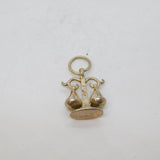 Sterling Silver Libra Weighing Scales Horoscope Charm Pendant Vintage c1970s