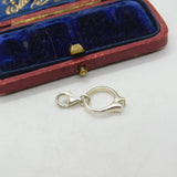 Sterling Silver Engagement Ring Charm Pendant Vintage c1970