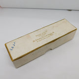 Edwardian Garrard & Co Ltd Card Jewellery Box White & Gilt Antique c1910
