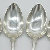 19th Century German White Metal Serving Spoon Set Antique c1880 T.F Gohler