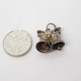 Sterling Silver CHIM Wedding Bells Charm Pendant Vintage c1970