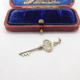 Sterling Silver 21st Birthday Key Charm Pendant Vintage c1970
