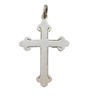 Sterling Silver Cross Charm Pendant Vintage c1970s