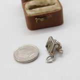 Sterling Silver Man Playing the Piano Charm Pendant Vintage c1970