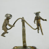 19th Century Dutch Sterling Silver Travelling Circus Ornament Set Antique c1850s