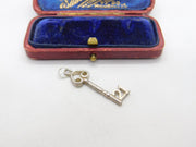 Sterling Silver 21st Birthday Key Charm Pendant Vintage c1970
