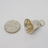 Sterling Silver Ringing Bell Charm Pendant Vintage c1970s