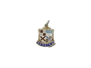 Sterling Silver Brodick Enamel Souvenir Charm Pendant Vintage c1970