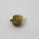 Sterling Silver Spiky Hedgehog Charm Pendant Vintage c1970