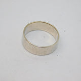 Sterling Silver Plain Wedding Band Ring Modern c2000 Size N 1/2