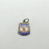 Sterling Silver & Enamel Devon Travel Shield Charm Pendant Vintage c1960