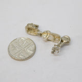 Sterling Silver Opening Vespa Motorbike Charm Pendant Vintage c1970