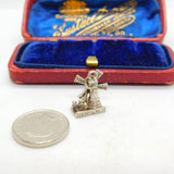 Sterling Silver Countryside Scene Charm Pendant Vintage c1970