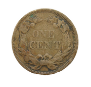 19th Century USA Flying Eagle One Cent Coin Antique 1858 Fair Condition
