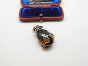 Sterling Silver Brown Quartz Pendant Vintage c1970