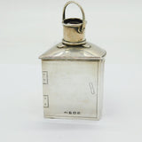 Victorian Novelty Sterling Silver Port Ship's Lantern Inkwell AF Antique 1899
