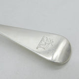 Irish George III Sterling Silver Crested Tablespoon Antique 1767 Dublin